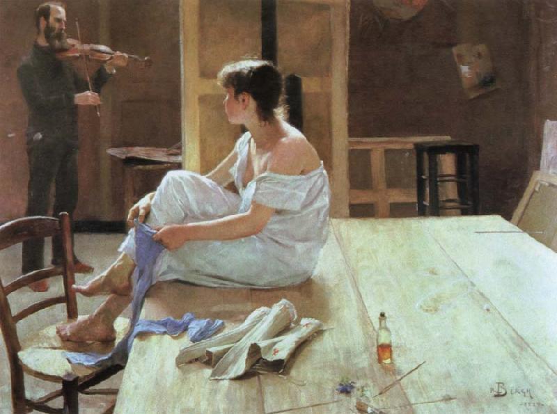 Richard Bergh after the pose oil painting picture